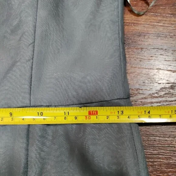 Luxury Whymisy Goth Rocker Glam Festival Mermaid Ruffle Long Gown Gray Womens S - Picture 13 of 14